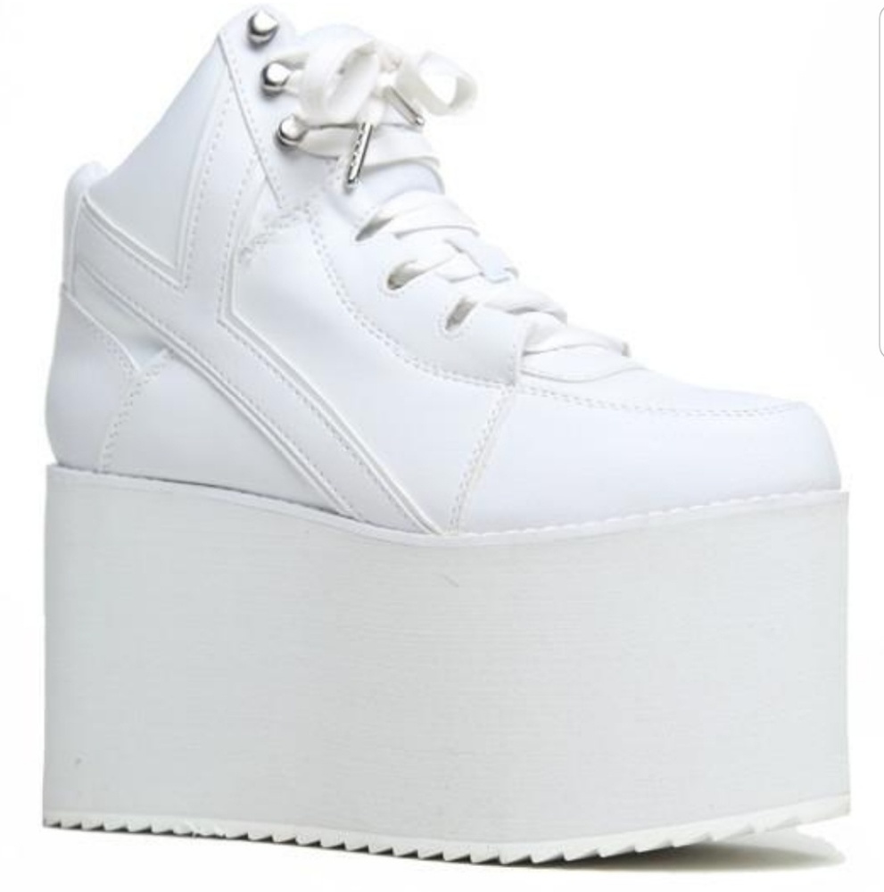 YRU QOZMO HI PLATFORM SNEAKERS